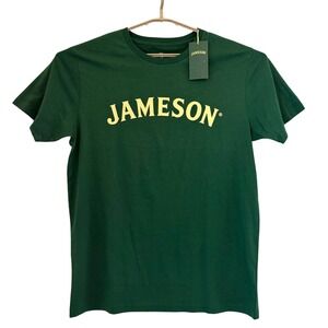 Jameson Irish Whiskey Graphic T-Shirt Mens XL Green Cotton BCI Logo Tee New